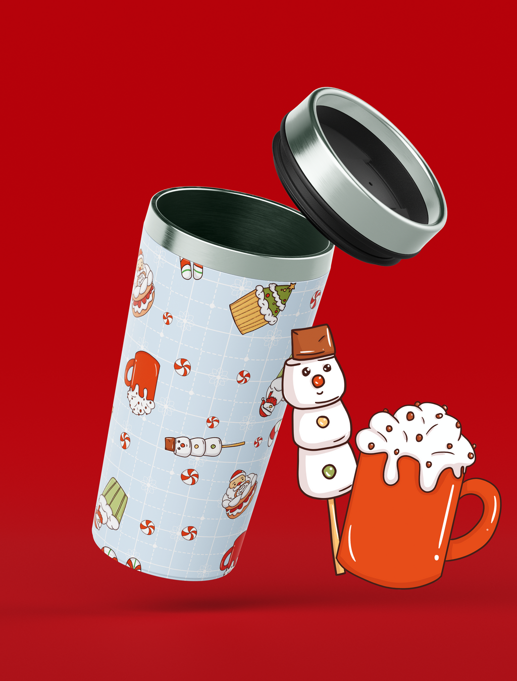 Christmas Dessert Seamless Patterns | Cute Holiday Sweets Clipart & Digital Paper | 300 DPI 12" x 12" | DIGITAL ONLY